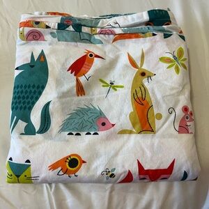 Colorful Animal Print Twin Cover and Pillow Case (IKEA)